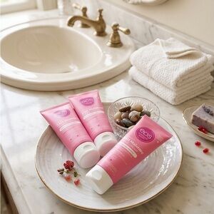 eos Shave cream Pomegranate raspberry Trio